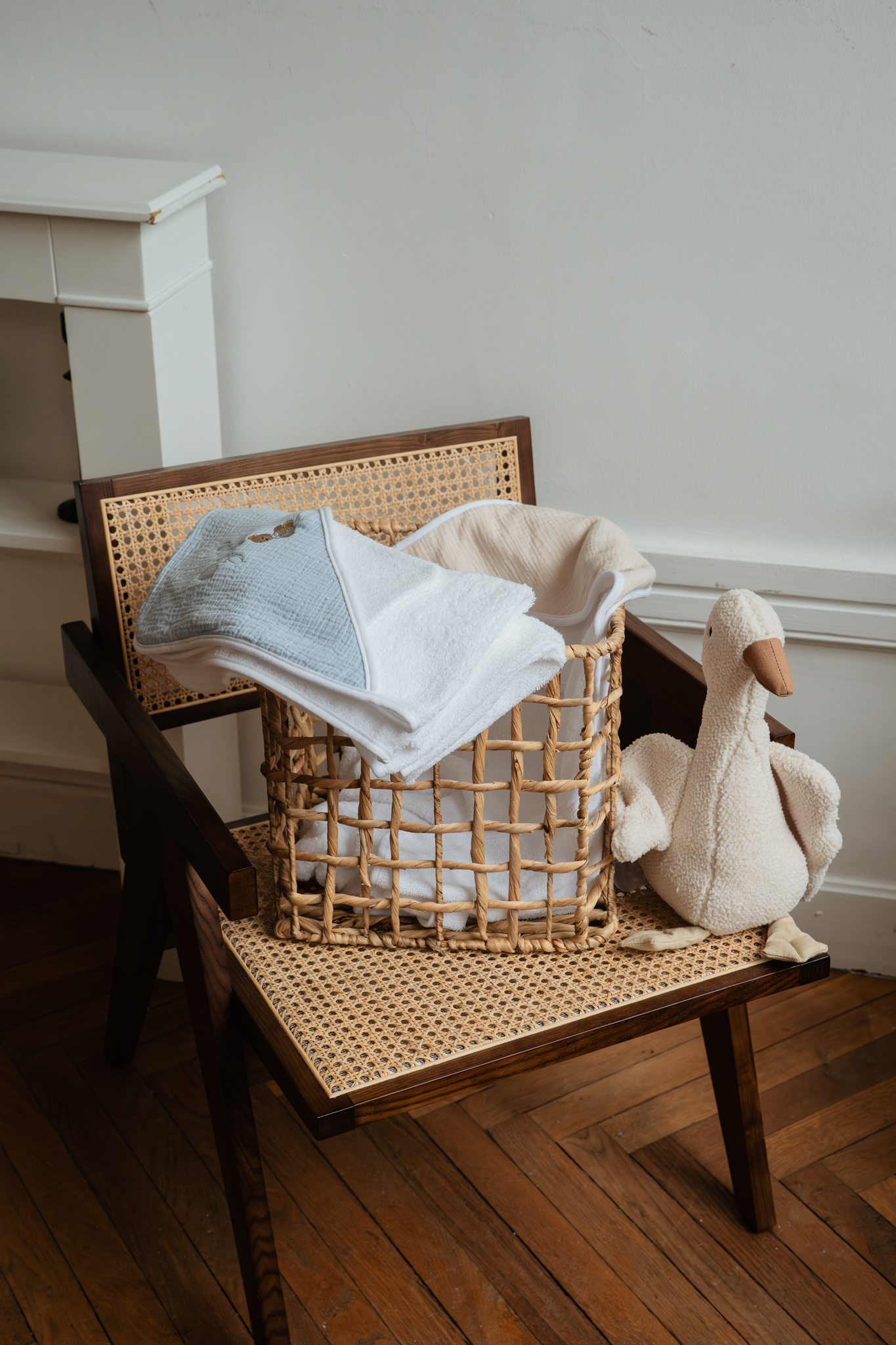 cape de bain en gaze de coton